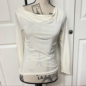 Gap White Longsleeve Cowell Top Size Small